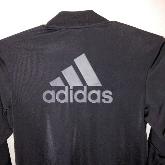 adidas Mens Medium Black Full Zip Front Pockets Track Jacket Activewear Size M - Picture 8 of 11
